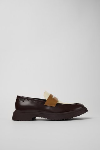 Camper Twins - Braune und weiße Lederloafer für Herren Camper Twins - Braune und weiße Lederloafer für Herren