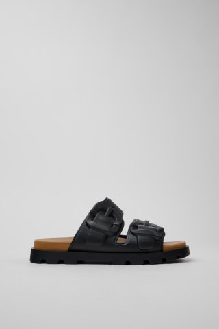 Camper Brutus Sandal - Schwarze Herrensandale aus Synthetik.
