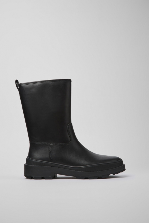Camper Brutus Trek MICHELIN - Schwarzer Damenstiefel aus Leder