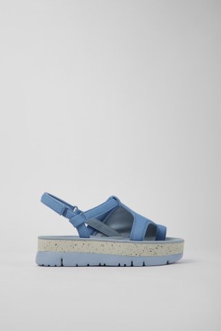 Camper Oruga Up - Blaue Damensandale aus Textil