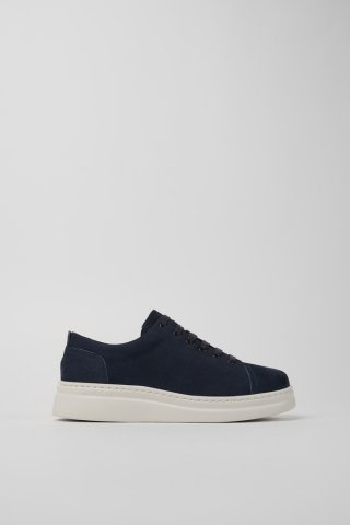 Camper Runner Up - Blauer Damessneaker aus Nubukleder. Camper Runner Up - Blauer Damessneaker aus Nubukleder.