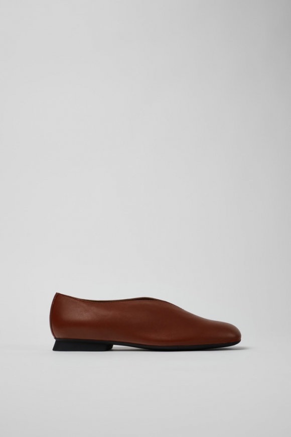 Camper Casi Myra - Roter Lederschuh für Damen.