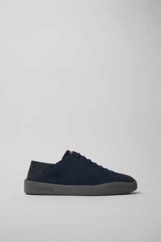 Camper Twins - Blauer Herrenschuh aus Nubukleder und Leder.