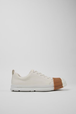 Camper Junction Runner - Weißer Herrensneaker aus Leder. Camper Junction Runner - Weißer Herrensneaker aus Leder.