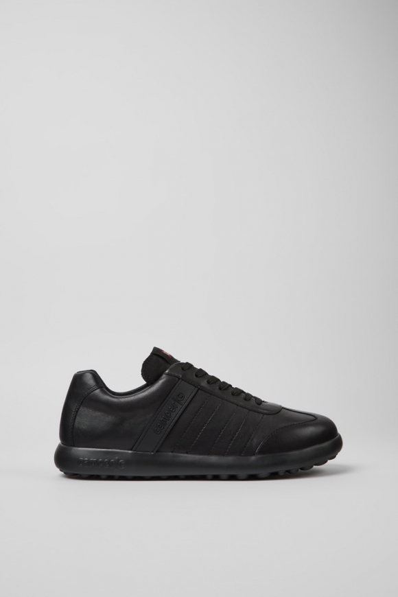 Camper Pelotas XLF - Schwarzer Herrensneaker aus Leder.