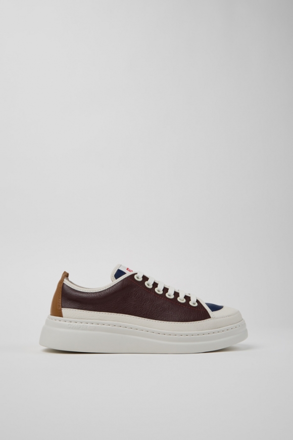 Camper Twins - Mehrfarbiger Ledersneaker für Damen.