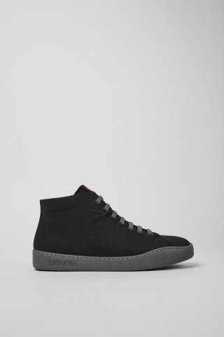 Camper Peu Touring - Schwarzer High-Top-Sneaker aus Textil für Herren. Camper Peu Touring - Schwarzer High-Top-Sneaker aus Textil für Herren.