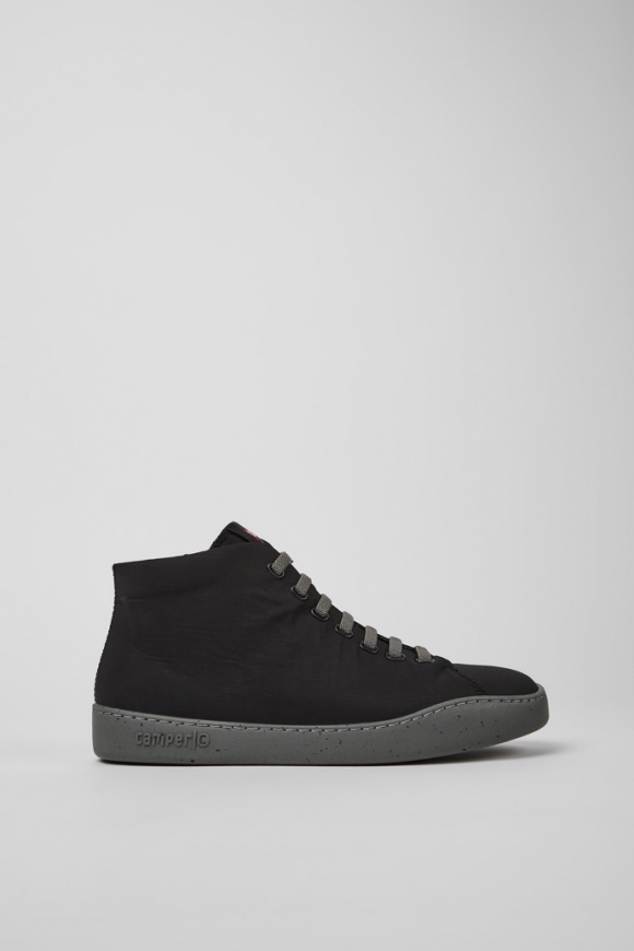 Camper Peu Touring - Schwarzer High-Top-Sneaker aus Textil für Herren.