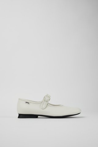 Camper Casi Myra - Weißer Frauenschuh aus Leder. Camper Casi Myra - Weißer Frauenschuh aus Leder.