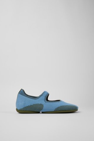 Camper Right - Mehrfarbiger Mary Jane-Damenschuh aus Textil Camper Right - Mehrfarbiger Mary Jane-Damenschuh aus Textil