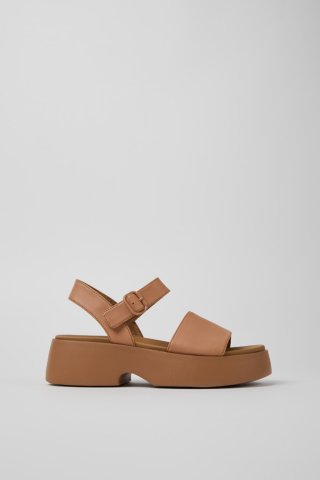 Camper Tasha - Nudenledersandalen für Damen. Camper Tasha - Nudenledersandalen für Damen.