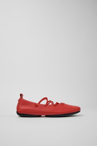 Camper Right Nina - Rote Lederballerinas für Damen. Camper Right Nina - Rote Lederballerinas für Damen.