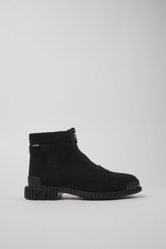 Camper Pix - Schwarze Damenstiefelette aus TENCEL® Lyocell.
