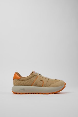 Camper Pelotas Athens - Mehrfarbiger Damensneaker aus recyceltem PET und Nubukleder.