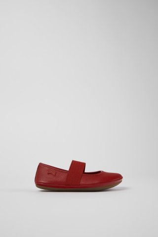 Camper Right - Rote Lederballerina für Kinder. Camper Right - Rote Lederballerina für Kinder.