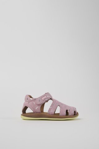 Camper Bicho - Mehrfarbige Kindersandalen aus Nubukleder. Camper Bicho - Mehrfarbige Kindersandalen aus Nubukleder.