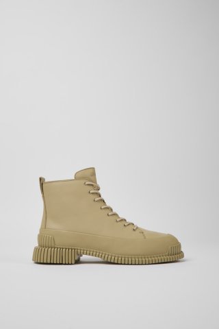 Camper Pix - Beige Damenstiefelette aus Leder Camper Pix - Beige Damenstiefelette aus Leder