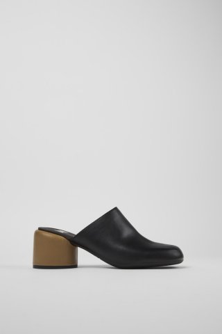 Camper Twins - Schwarze Lederclogs für Damen Camper Twins - Schwarze Lederclogs für Damen