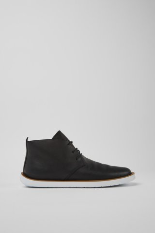 Camper Wagon - Schwarzer Herrenschuh aus Leder Camper Wagon - Schwarzer Herrenschuh aus Leder