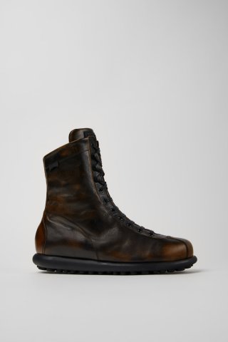 Camper Pelotas - Schwarzbraune Herrenstiefel aus Leder Camper Pelotas - Schwarzbraune Herrenstiefel aus Leder