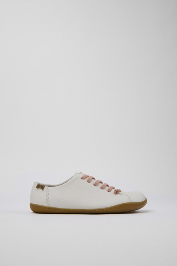 Camper Peu - Weißer Damenschuh aus Leder.