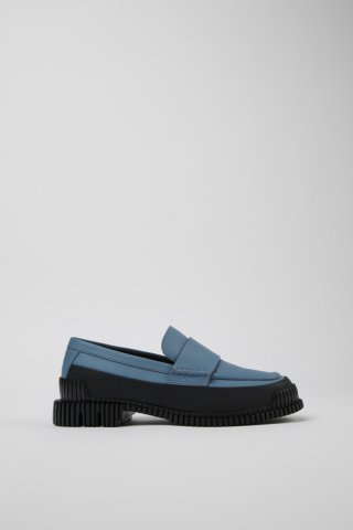 Camper Pix - Grauer und schwarzer Lederloafer für Damen Camper Pix - Grauer und schwarzer Lederloafer für Damen