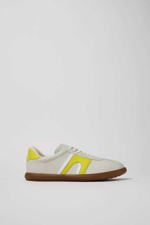 Camper Pelotas Soller - Weiße Ledersneaker für Damen