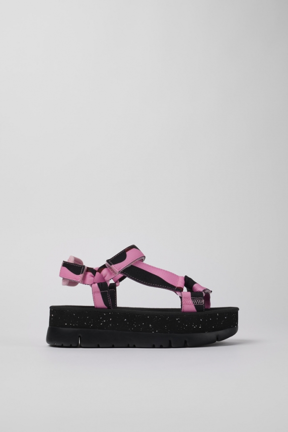 Camper Twins - Mehrfarbige Damensandalen aus Textil