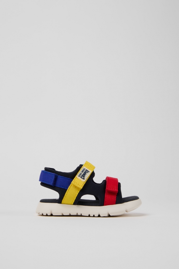 Camper Bobo Choses x Camper - Mehrfarbige Kindersandalen aus Textil.
