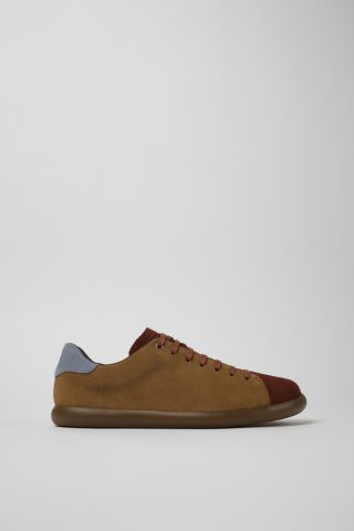 Camper Twins - Rotbrauner Herrensneaker aus Nubukleder Camper Twins - Rotbrauner Herrensneaker aus Nubukleder