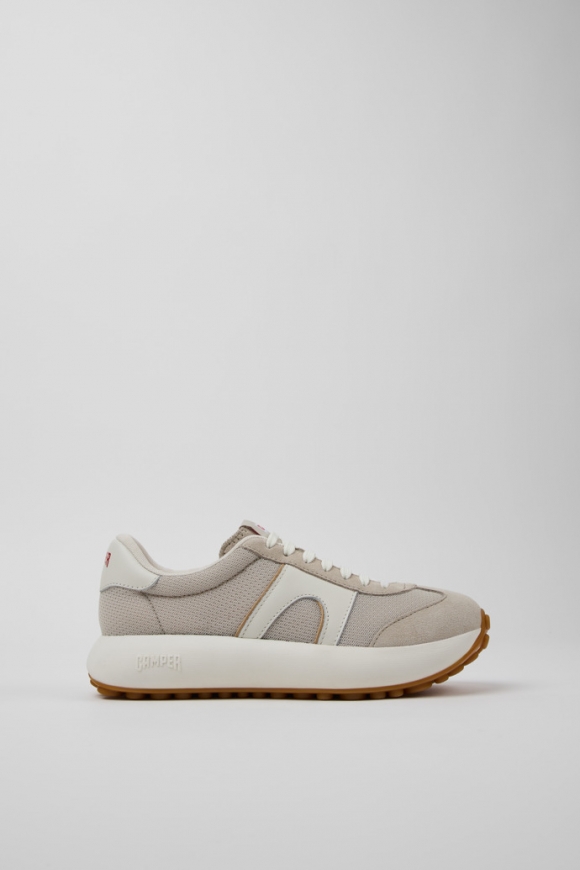 Camper Pelotas Athens - Mehrfarbiger Damensneaker aus Recycling-PET und Nubukleder.