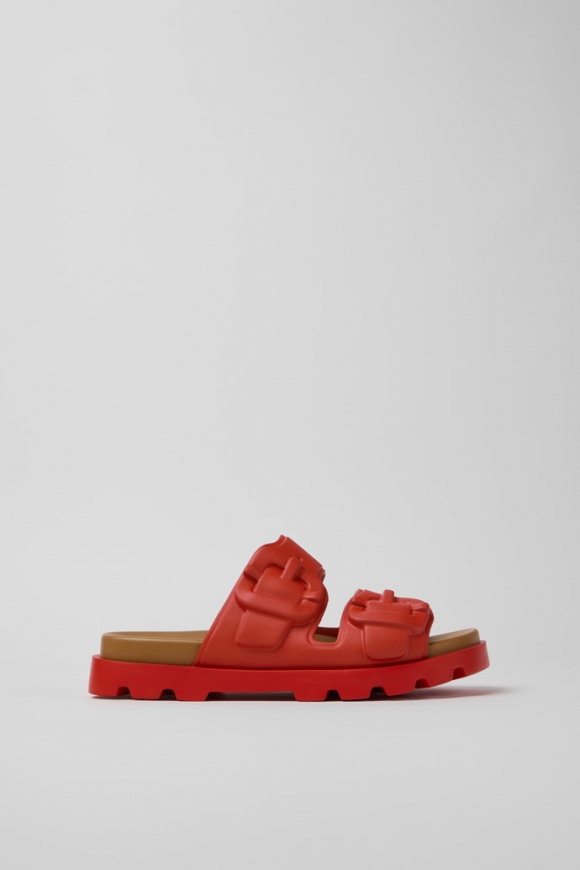 Camper Brutus Sandal - Rote EVA-Sandalen für Damen.