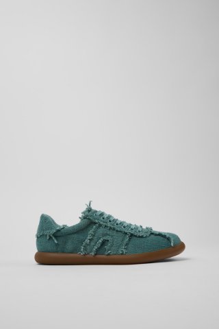 Camper Pelotas Soller - Grüne Damensneaker aus Bio-Baumwolle.