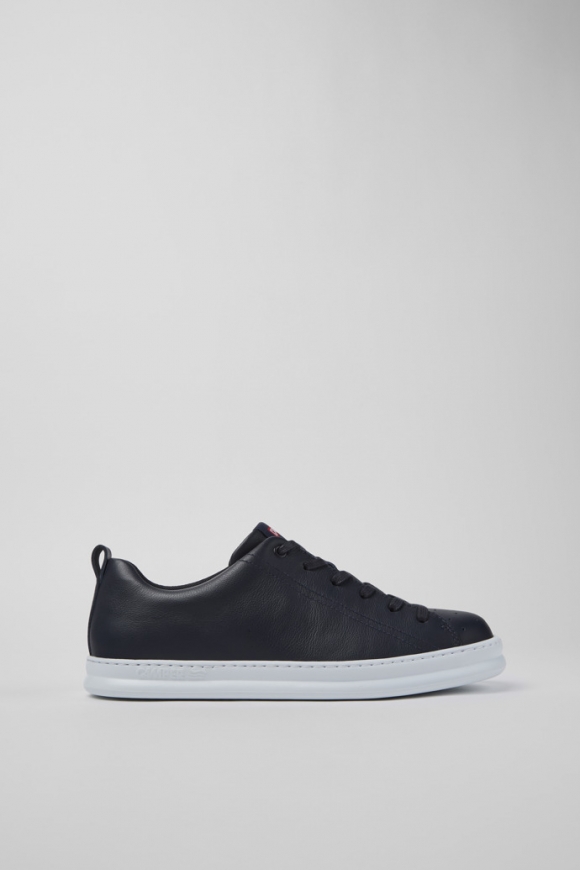Camper Runner - Blauer Herrensneaker aus Leder.