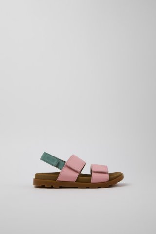 Camper Brutus Sandal - Mehrfarbige Kindersandale aus Leder. Camper Brutus Sandal - Mehrfarbige Kindersandale aus Leder.