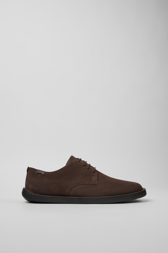 Camper Wagon - Brauner Herrenschuh aus Nubukleder.