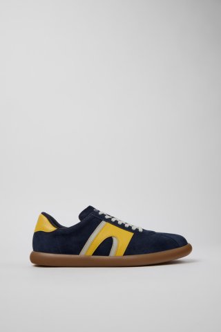 Camper Pelotas Soller - Mehrfarbiger Herrensneaker aus Leder und Nubukleder. Camper Pelotas Soller - Mehrfarbiger Herrensneaker aus Leder und Nubukleder.