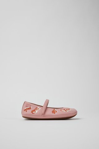Camper Twins - Mehrfarbige Lederballerina für Kinder. Camper Twins - Mehrfarbige Lederballerina für Kinder.