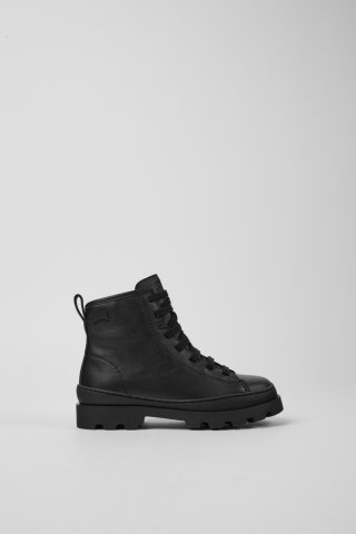 Camper Brutus - Schwarze Lederstiefelette für Kinder. Camper Brutus - Schwarze Lederstiefelette für Kinder.