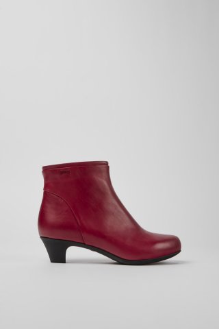 Camper Helena - Rote Lederstiefelette für Damen. Camper Helena - Rote Lederstiefelette für Damen.