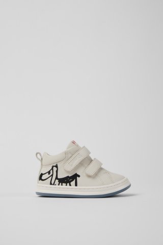 Camper Twins - Weiße und schwarze Kindersneaker aus Leder Camper Twins - Weiße und schwarze Kindersneaker aus Leder