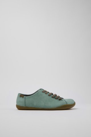 Camper Peu - Grüner Damenschuh aus Nubukleder.