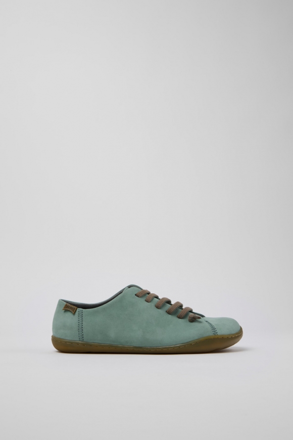 Camper Peu - Grüner Damenschuh aus Nubukleder.