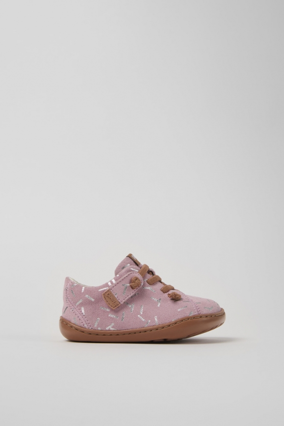 Camper Peu - Mehrfarbige Kinderschuhe aus Nubukleder.