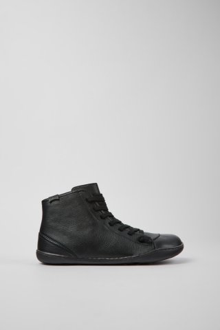Camper Peu - Schwarzer Stiefeletten aus Leder für Damen. Camper Peu - Schwarzer Stiefeletten aus Leder für Damen.