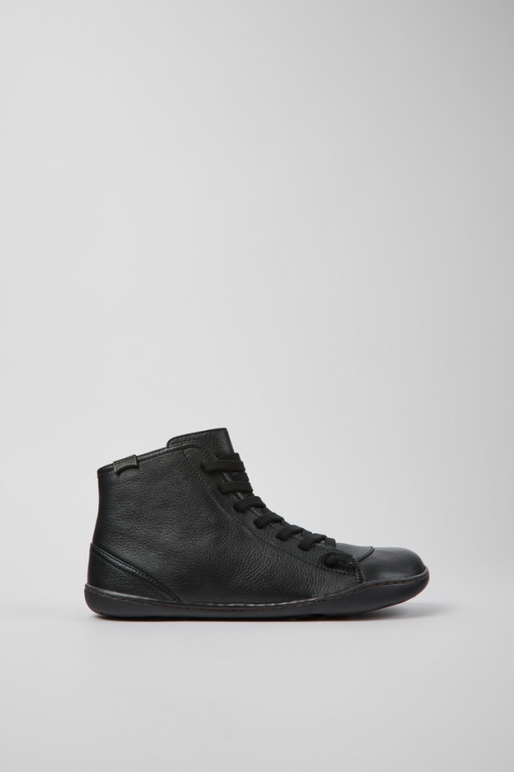 Camper Peu - Schwarzer Stiefeletten aus Leder für Damen.
