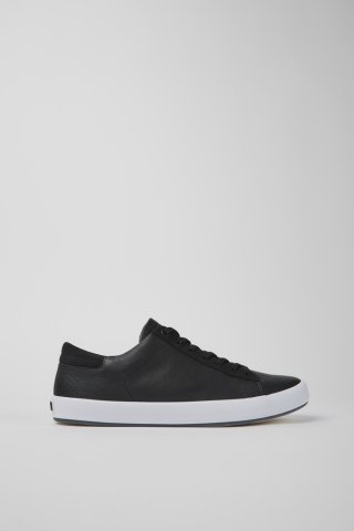 Camper Andratx - Schwarzer Herrensneaker aus Leder und Nubukleder. Camper Andratx - Schwarzer Herrensneaker aus Leder und Nubukleder.