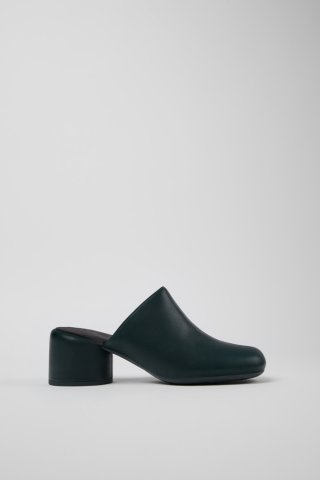 Camper Niki - Grüne Lederclogs für Damen Camper Niki - Grüne Lederclogs für Damen