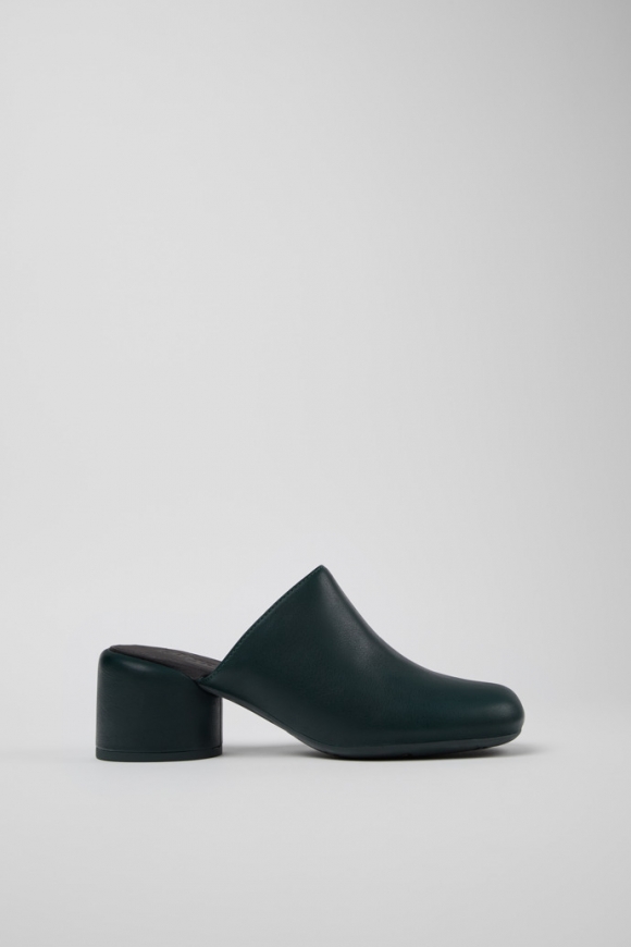 Camper Niki - Grüne Lederclogs für Damen