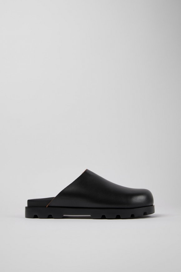 Camper Brutus Sandal - Schwarze Ledersandale für Herren.